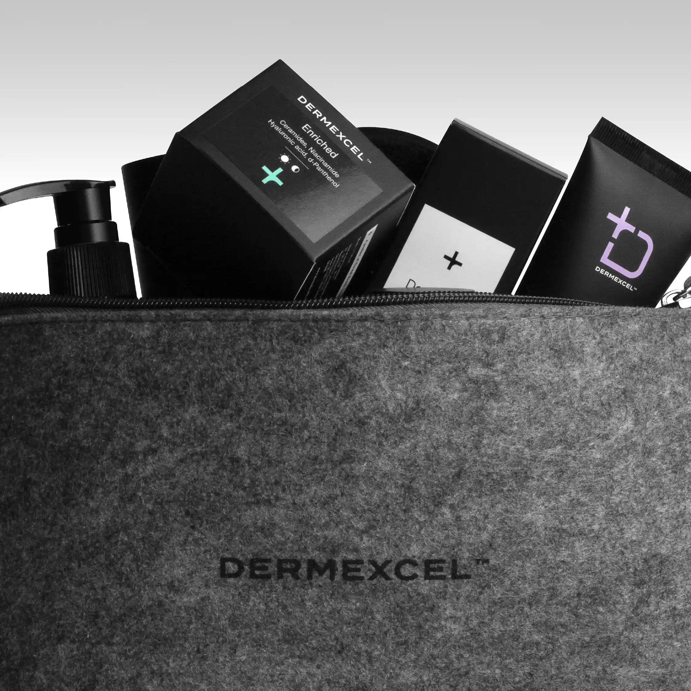 DermExcel™ | Felt Cosmetic Bag